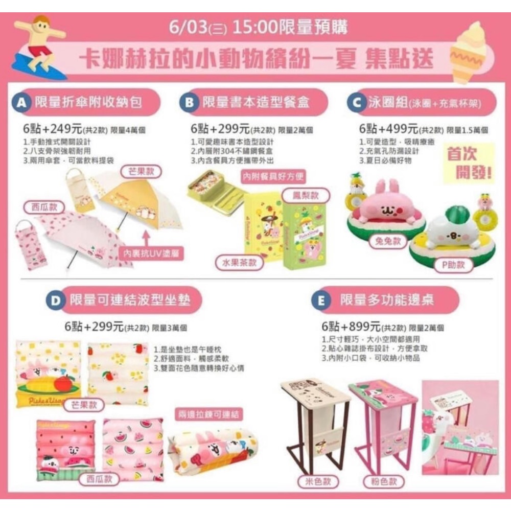 【小咪ㄉ家】7-11 卡納赫拉的小動物繽紛一夏泳圈組P助款-細節圖2