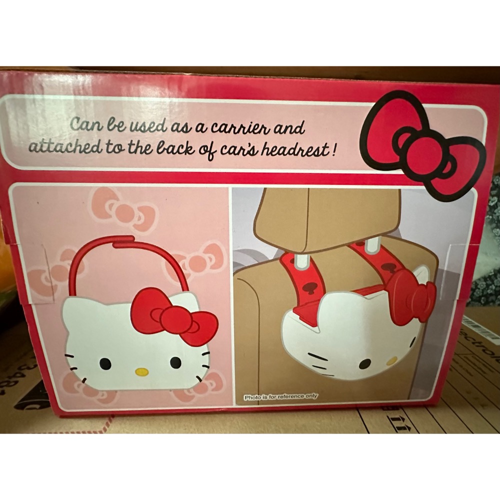 【小咪ㄉ家】全新麥當勞Hello Kitty大頭車用餐架/餐盤/萬用盒/置物籃/提籃/收納籃-細節圖2