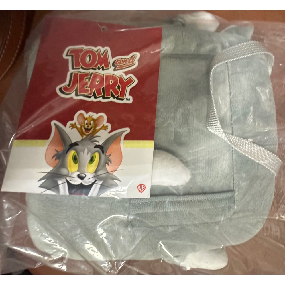 【小咪ㄉ家】7-11 湯姆貓與傑利鼠絨毛造型手拿包（湯姆貓）-細節圖2