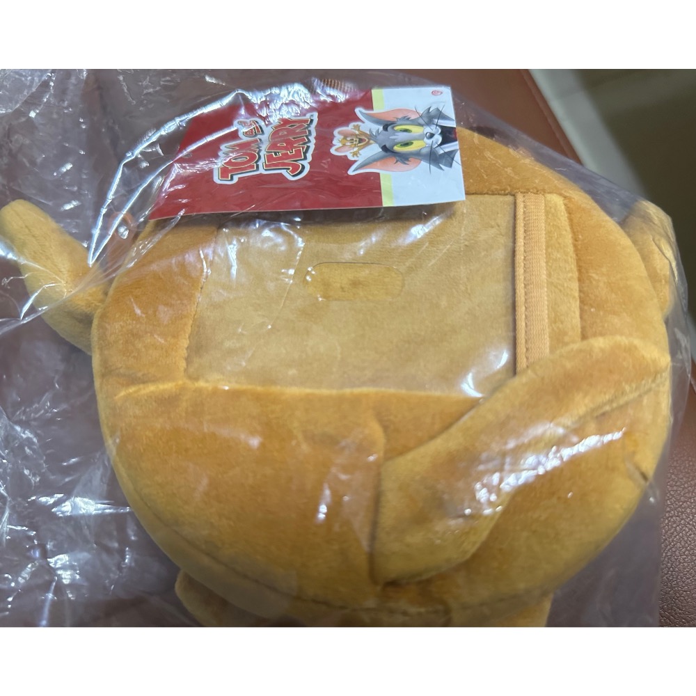 【小咪ㄉ家】7-11 湯姆貓與傑利鼠絨毛造型手拿包（傑利鼠）-細節圖2