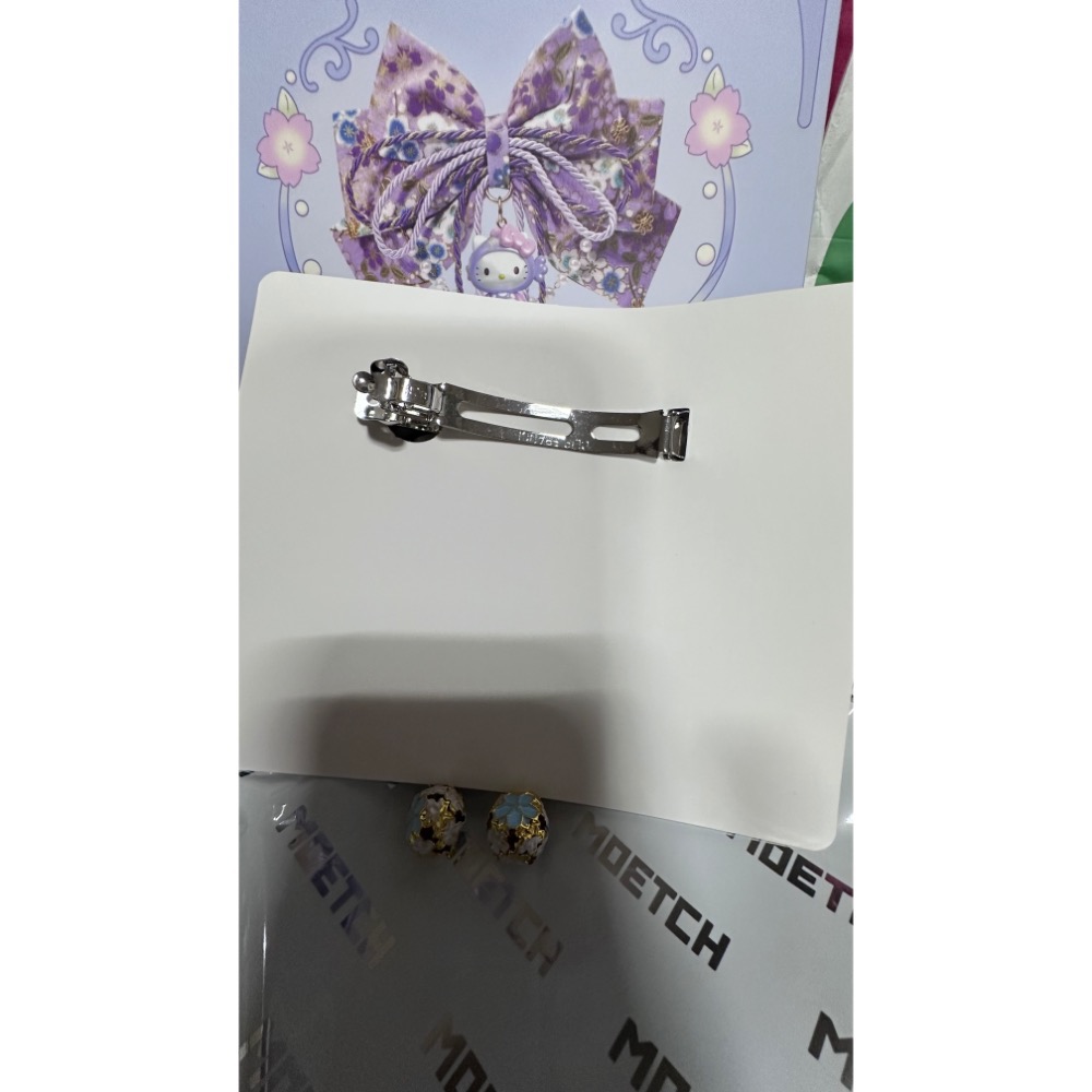 【小咪ㄉ家】全新Hello kitty華麗髮夾綠色款-細節圖2