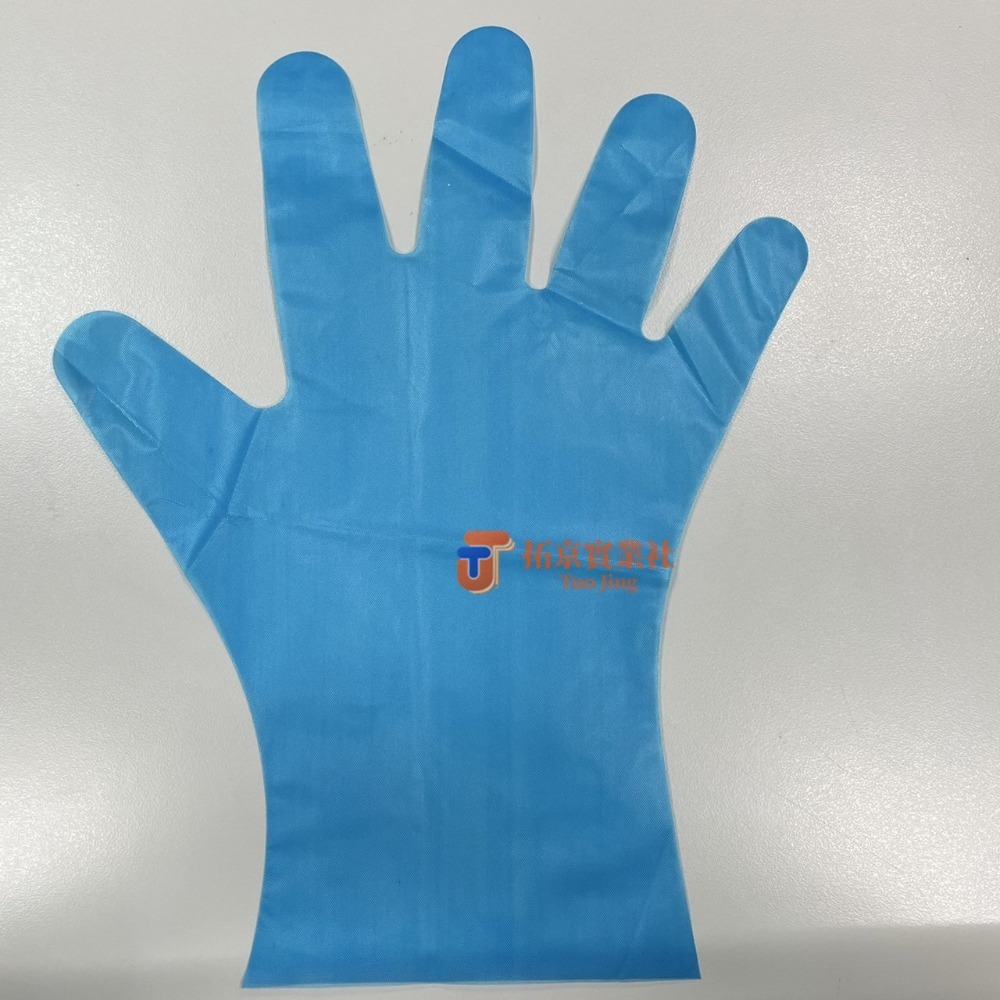 【現貨&有發票】CPE手套 CPE手扒雞手套 透明 深藍 防滑耐用 左右手通用 拋棄式手套 100支 盒裝 包裝-細節圖6