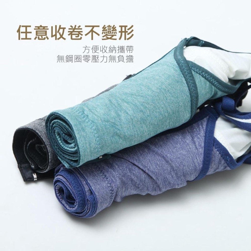 圓圓胖胖內睡衣  台灣製 MIT 無鋼圈 零著感 女性 內衣 胸罩 運動 瑜珈 包覆 集中 天絲棉 背扣式-細節圖7