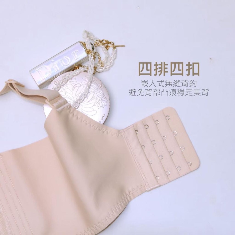 加大尺碼無鋼圈 08零著感 女性  內衣 胸罩 脅邊加高 包覆 薄杯 調整型 無痕 集中 慵懶系列 E罩杯 F罩杯-細節圖6