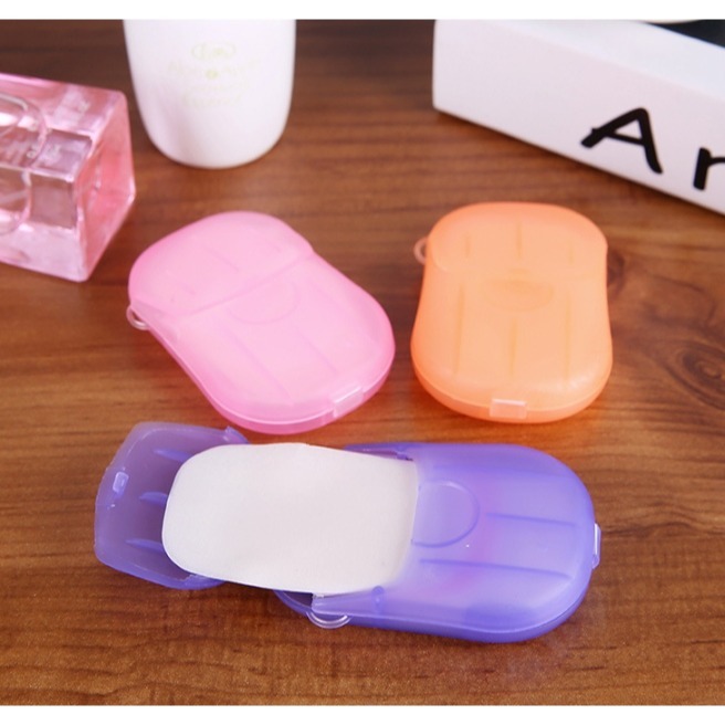 【3C小站】攜帶式香皂片 旅遊香皂片 迷你香皂 迷你香皂片 一次性香皂 小肥皂 兒童攜帶式香皂片-細節圖2