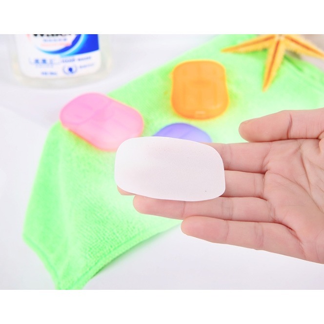 【3C小站】攜帶式香皂片 旅遊香皂片 迷你香皂 迷你香皂片 一次性香皂 小肥皂 兒童攜帶式香皂片-細節圖5