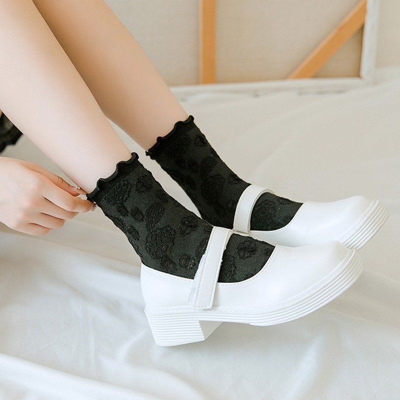 【3C小站】氣質雕花公主襪 日系簡約襪 女性襪 棉襪 氣質襪 青年襪 夏季襪 休閒襪 韓國襪 編織襪 女孩襪 襪子 中筒-細節圖7