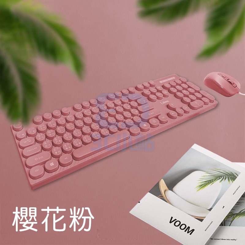【3C小站】復古鍵盤滑鼠 鍵鼠組 有線鍵盤 辦公室鍵盤滑鼠 有線滑鼠鍵盤組 滑鼠 鍵盤 有線滑鼠 鍵鼠 圓形鍵帽-細節圖7