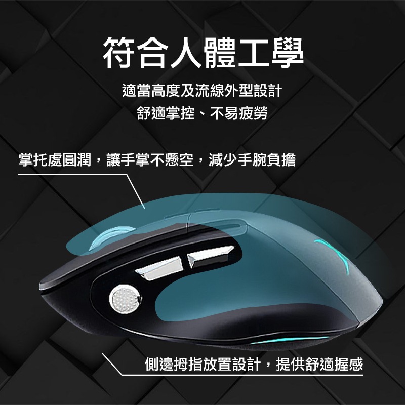 【3C小站】多鍵人體工學無線電競滑鼠 電競滑鼠 人體工學 無線電競滑鼠 精準射擊 無線滑鼠-細節圖4