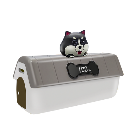 【3C小站】貓咪狗屋造型 迷你口袋行動電源 直插式 即插即充 5000mah TypeC 行動電源 自帶線 行充 快充-規格圖8