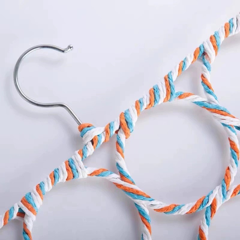 【3C小站】28圈圓形紙藤衣架 圓形展架 節省空間 衣櫃 可折疊 衣架 展示架 衣物收納 圍巾架-細節圖7