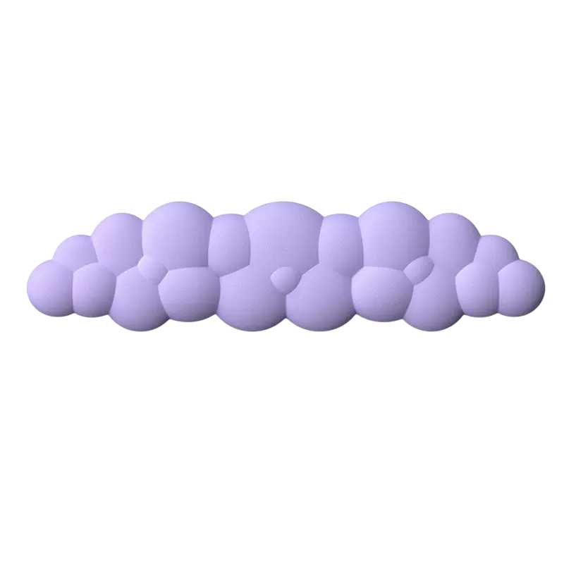 【3C小站】可愛雲朵鍵盤墊 辦公防滑護腕鍵盤墊 減壓手托 減壓鍵盤墊 硅膠護手腕墊 鍵盤墊 手托 雲朵鍵盤墊-規格圖6