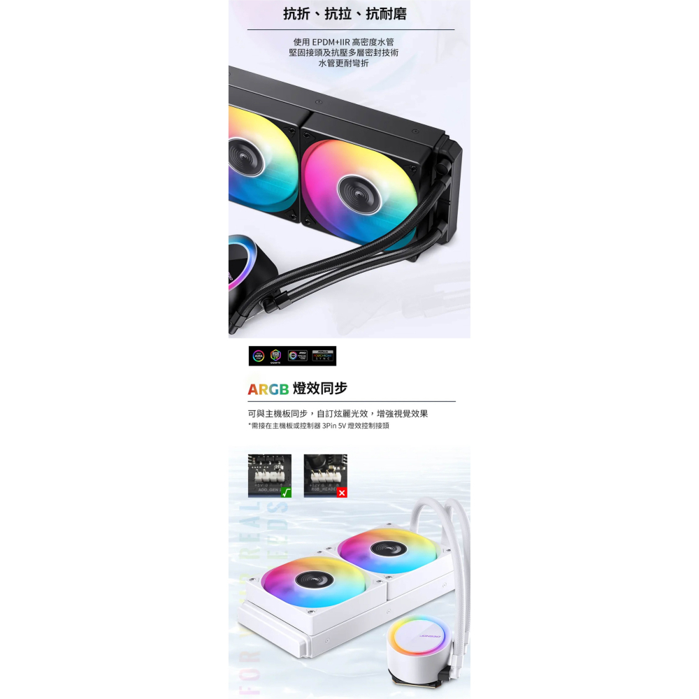 【3C小站】一體式水冷 TDP260W 神速安裝 微凸銅底 旋轉LOGO CPU風扇 ARGB風扇 散熱風扇 雙塔風扇-細節圖4