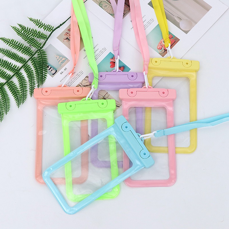 【3C小站】防水手機包 防水包 游泳手機袋 素色氣囊手機袋 手機防水袋三折 水裡必備 防水防沙 手機防水袋 防水袋-規格圖6