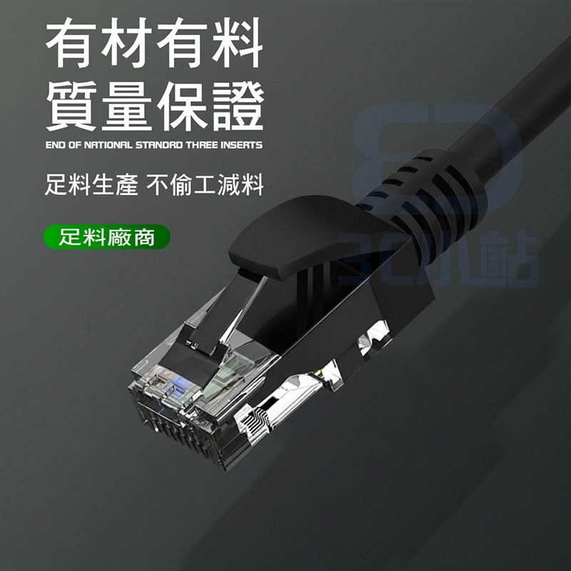 【3C小站】高速網路線 網路線  RJ45 接頭網路線 CAT6網路線 超高速寬頻用網路線 網路線-細節圖2