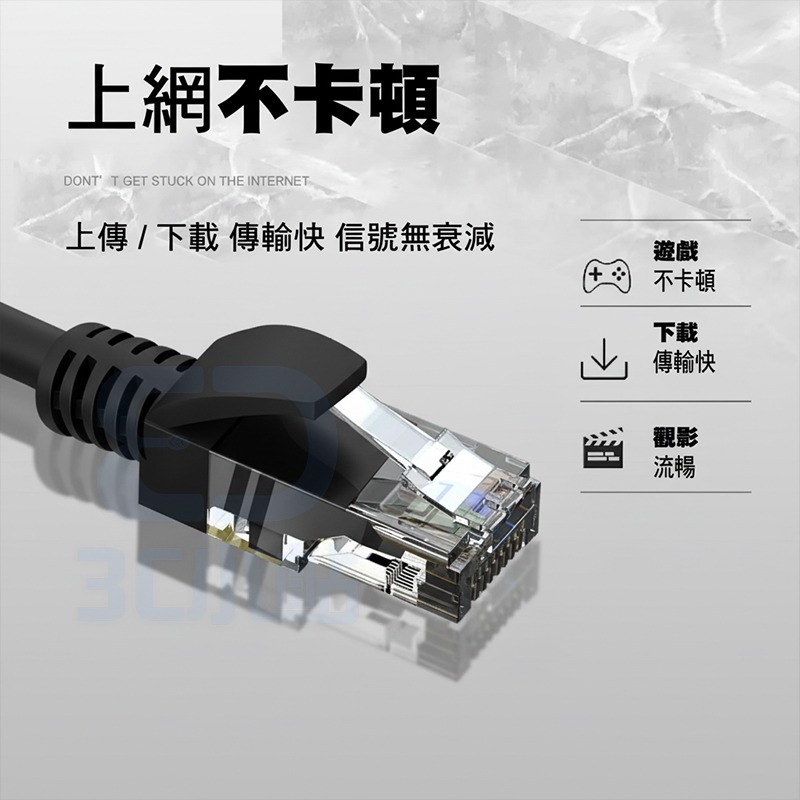 【3C小站】高速網路線 網路線  RJ45 接頭網路線 CAT6網路線 超高速寬頻用網路線 網路線-細節圖3