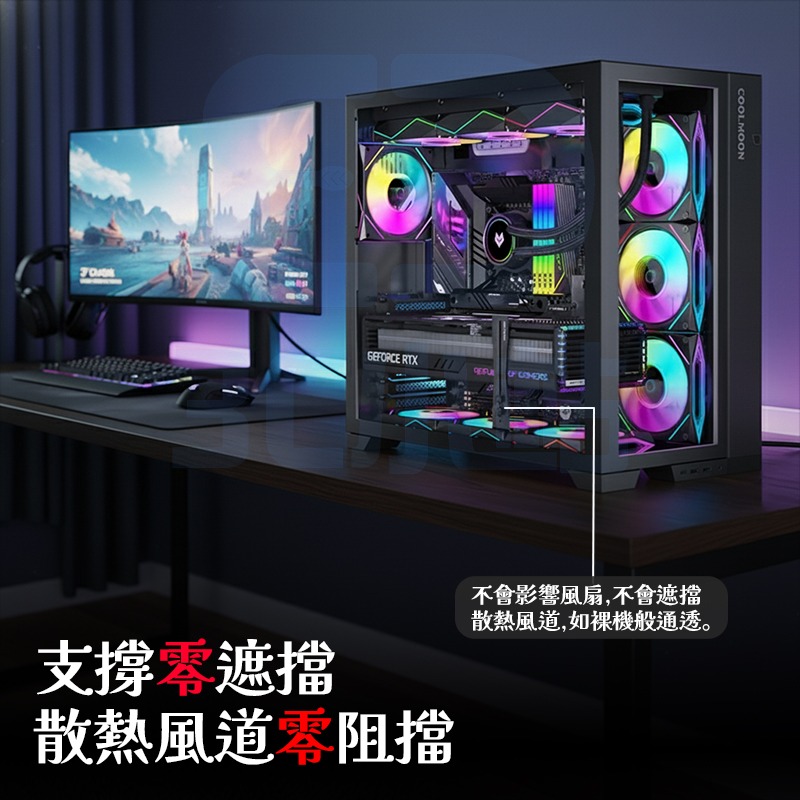 【3C小站】超薄顯卡支架 顯示卡支撐架 立式支架 鋁合金支架 金屬托架 防變形支架 可調節 超低支撐 奈米膠墊-細節圖4