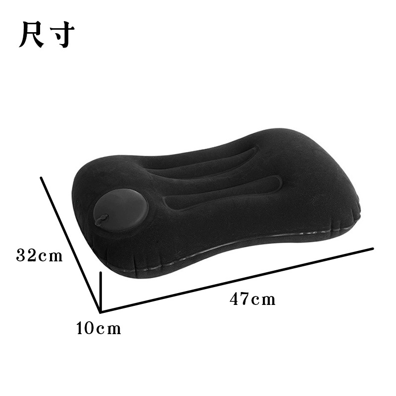 【3C小站】按壓充氣枕 充氣枕頭 靠枕 午睡枕 充氣枕 露營枕頭 旅行枕 靠腰枕 便攜旅行枕 飛機枕 免吹氣-細節圖4