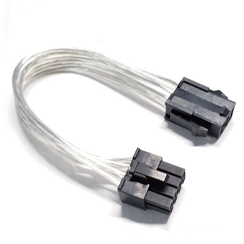 【3C小站】6pin母轉8pin公 高品質顯卡供電線 透明鍍錫線 電腦電源延長線 延長線 主機板 電源線-細節圖3