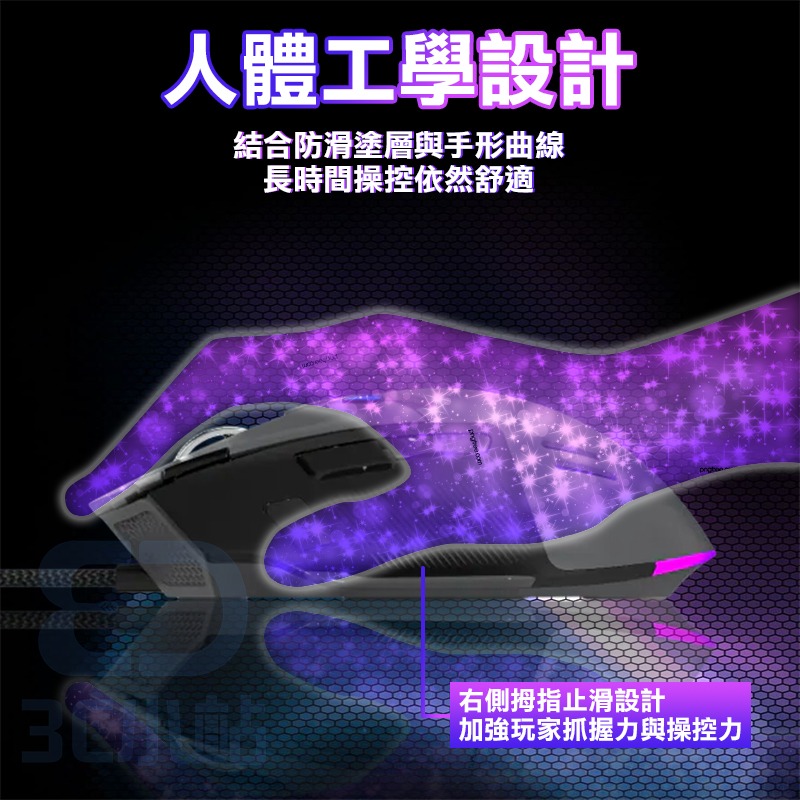 【3C小站】10鍵全自訂電競滑鼠 12000DPI 電競滑鼠 滑鼠 人體工學 編織線 火力鍵 狙擊鍵 RGB燈效-細節圖8