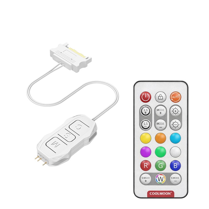【3C小站】ARGB控制器 5V3針 SATA供電 RGB 風扇 燈條 水冷 電腦 控制器 迷你集線器 遙控-規格圖5
