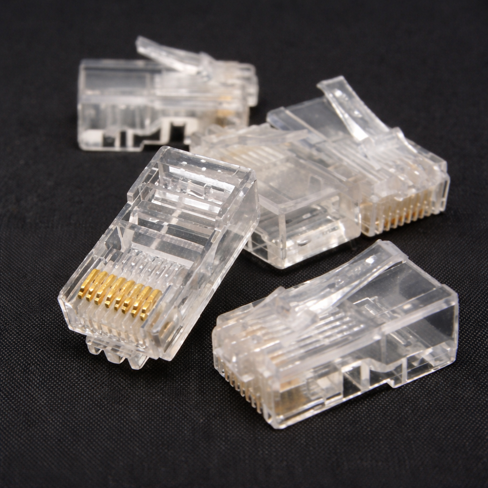 【3C小站】非穿透式水晶頭 網路水晶頭 水晶頭 三叉 鍍金 CAT5e RJ45 CAT6 環保PC 網路介面接頭-細節圖4