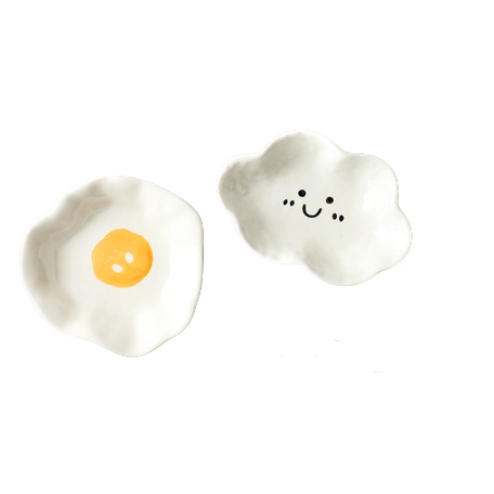 破損包賠【手捏醬料蝶 】 醬料碟  盤子 飾品盤 陶瓷碟 小碟子 碟子 碟 小菜碟 陶瓷盤子-細節圖9