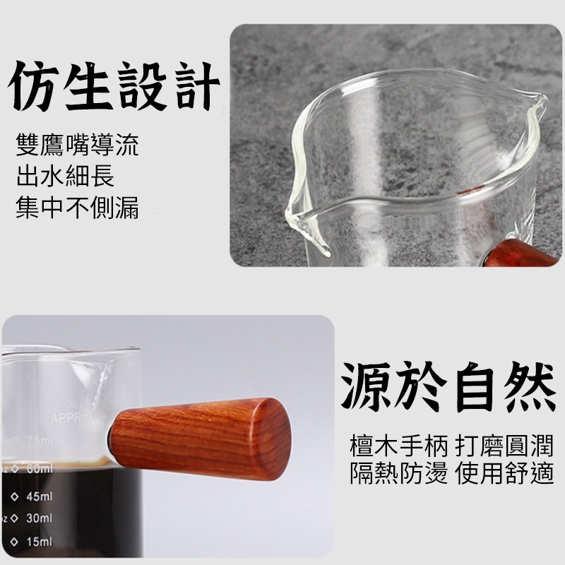 破損包賠【玻璃雙嘴小奶盅 】 咖啡杯 烘焙用具 量杯 醬料碟 牛奶杯 小奶杯 刻度杯 拉花杯 濃縮咖啡杯  玻璃奶盅-細節圖4