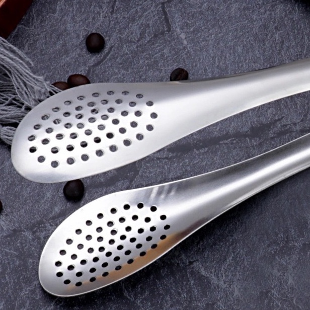 【不鏽鋼多孔料理夾】麵包夾烤肉夾 烘焙夾 料理夾 不鏽鋼夾 多孔夾 牛排夾 燒烤夾-細節圖2