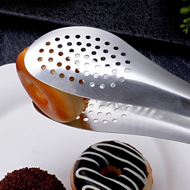 【不鏽鋼多孔料理夾】麵包夾烤肉夾 烘焙夾 料理夾 不鏽鋼夾 多孔夾 牛排夾 燒烤夾-細節圖3