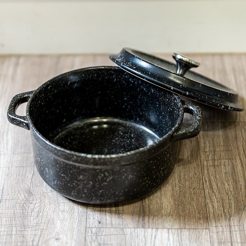 保溫力強【鋰瓷砂鍋】 陶瓷鍋 燉煮鍋  耐熱鍋 悶燒鍋 褒湯鍋 燉鍋 陶鍋 土鍋 鍋具  雙耳砂鍋 耐熱砂鍋-細節圖5