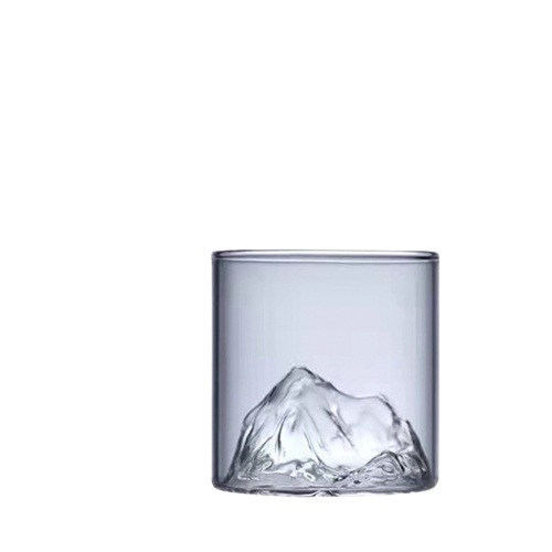 破損包退【 觀山杯 】杯子 杯 玻璃杯 茶杯 酒杯 威士忌杯 紅酒杯 咖啡杯 富士山 180ml玻璃杯 耐熱玻璃杯-細節圖5