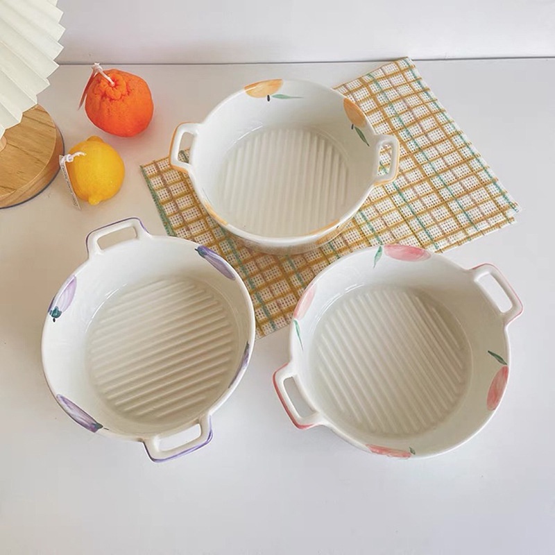 台灣出貨【桃子雙耳湯碗 】 陶瓷碗 泡麵碗 拉麵碗    雙耳湯碗 拍照碗 交換禮物 湯碗-細節圖5