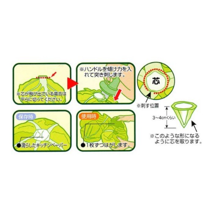日本🇯🇵 ARNEST 高麗菜芯 分離器 廚房用具 料理用具-細節圖2