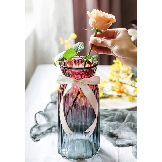 玻璃花瓶】 漸變花瓶 創意花瓶 鮮花插花瓶 居家裝飾花瓶 家居花瓶 花器 居家佈置 玻璃花瓶~-細節圖6