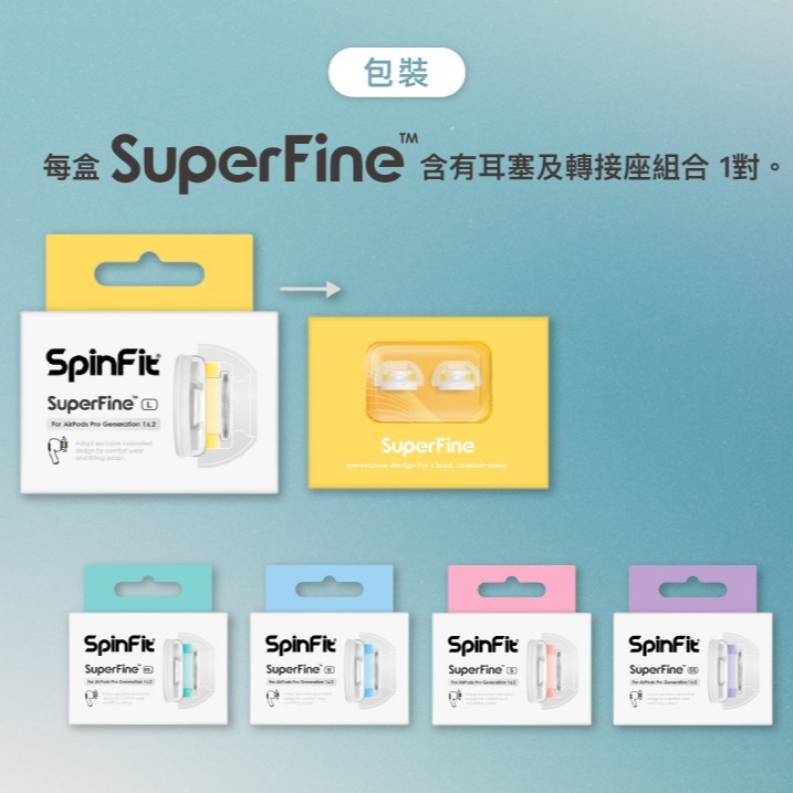 🔥現貨🔥 SpinFit SuperFine™ CP1025 AirPods Pro 專用款 專利矽膠耳塞-細節圖10