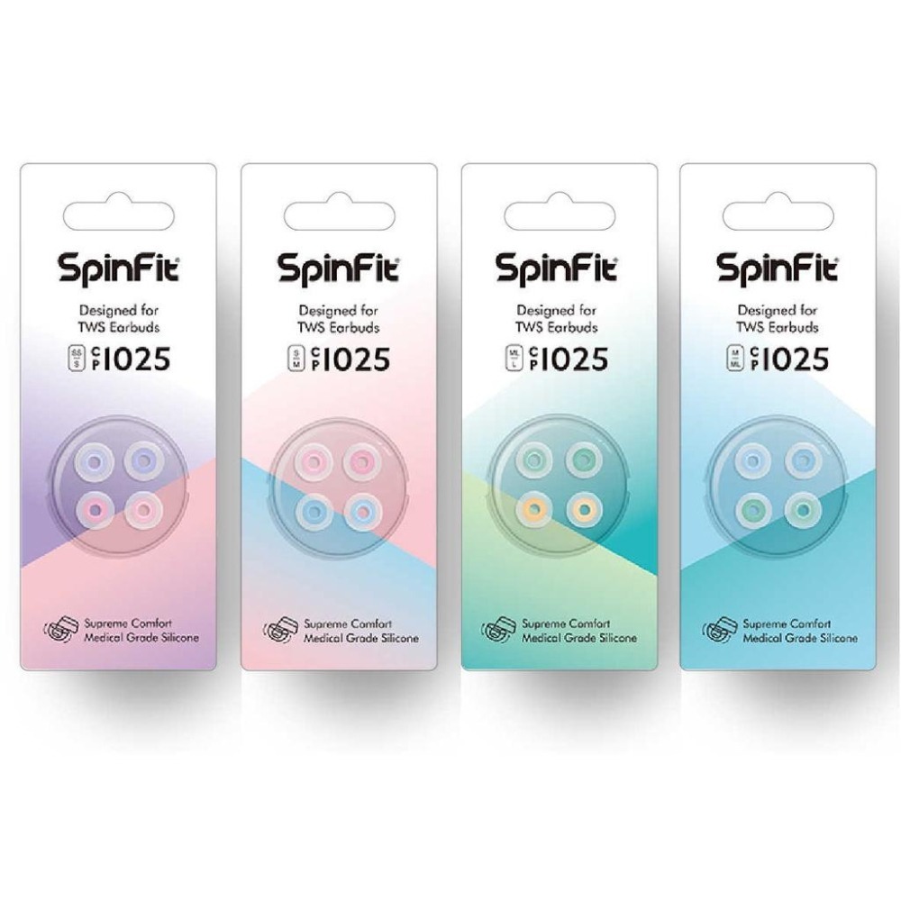 【SpinFit】CP1025 For TWS Earbuds 真無線藍牙耳機 專用矽膠耳塞 醫療級材質 短版 台灣製造-細節圖2