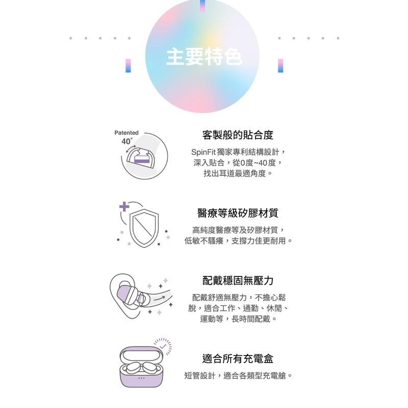 【SpinFit】CP1025 For TWS Earbuds 真無線藍牙耳機 專用矽膠耳塞 醫療級材質 短版 台灣製造-細節圖7