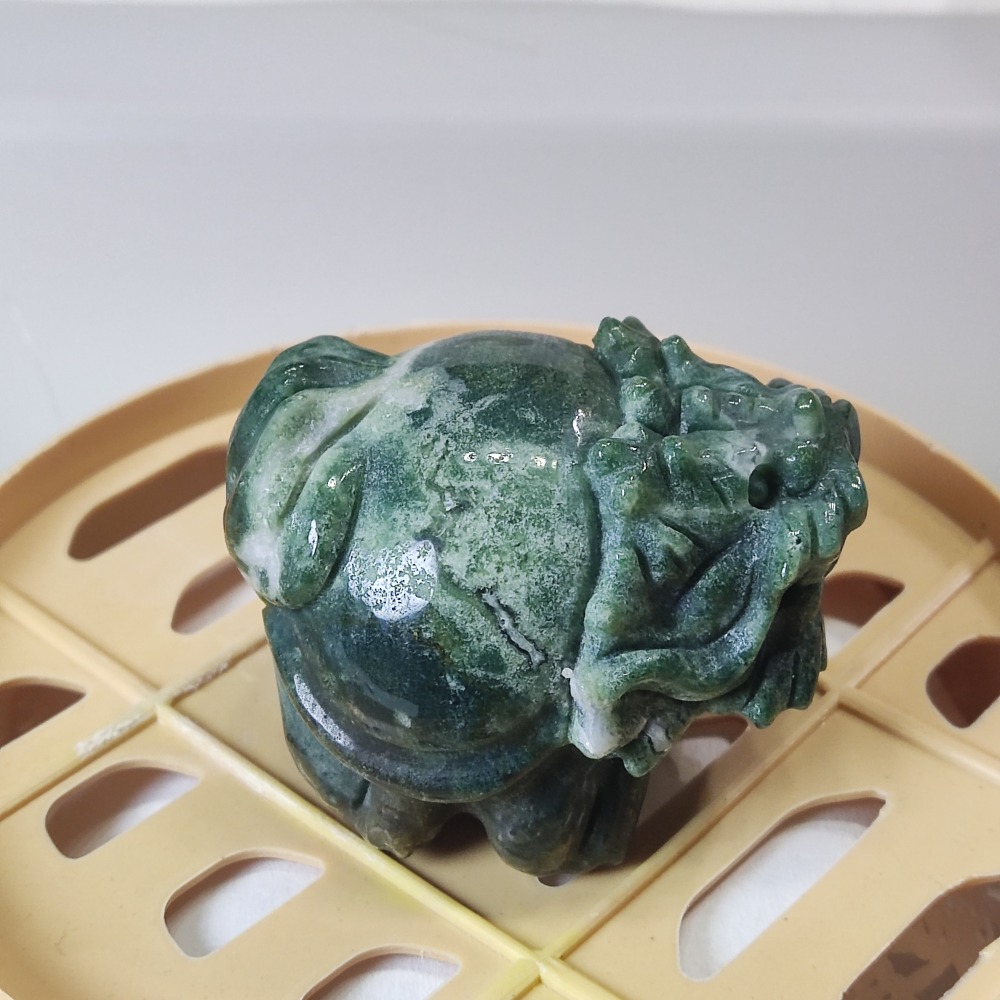 水草瑪瑙龍龜-細節圖5