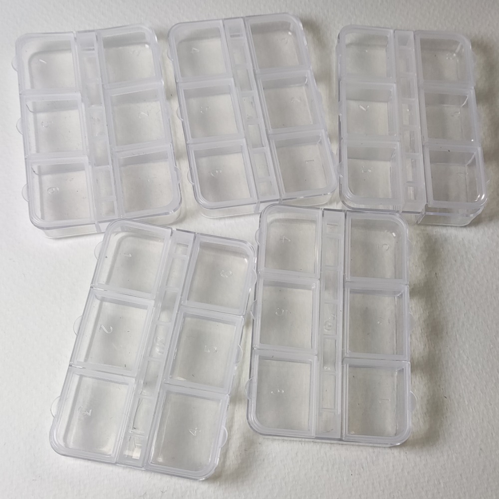 6格小分格盒 美甲 亮片 珠子 收納 分類-規格圖3