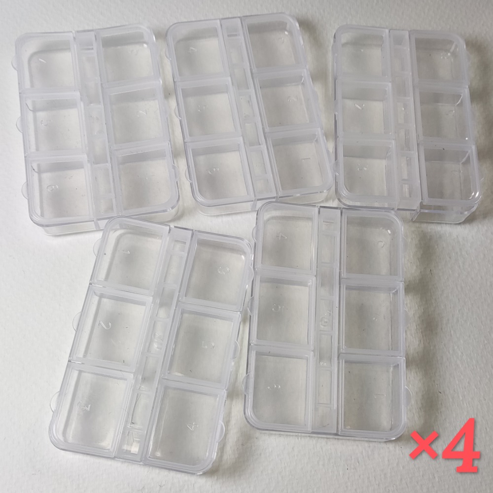 6格小分格盒 美甲 亮片 珠子 收納 分類-規格圖3