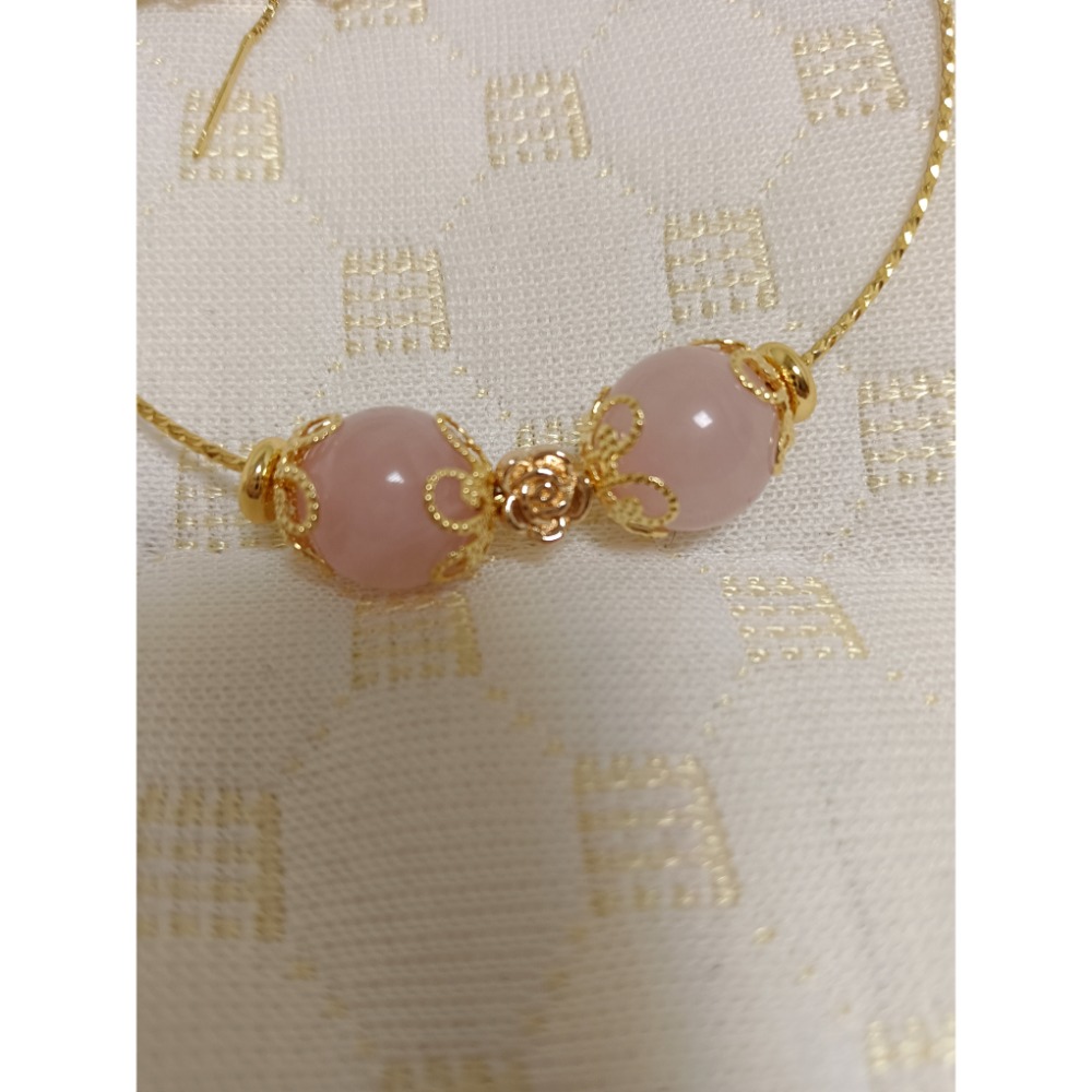 10mm粉晶造型手鏈-細節圖2