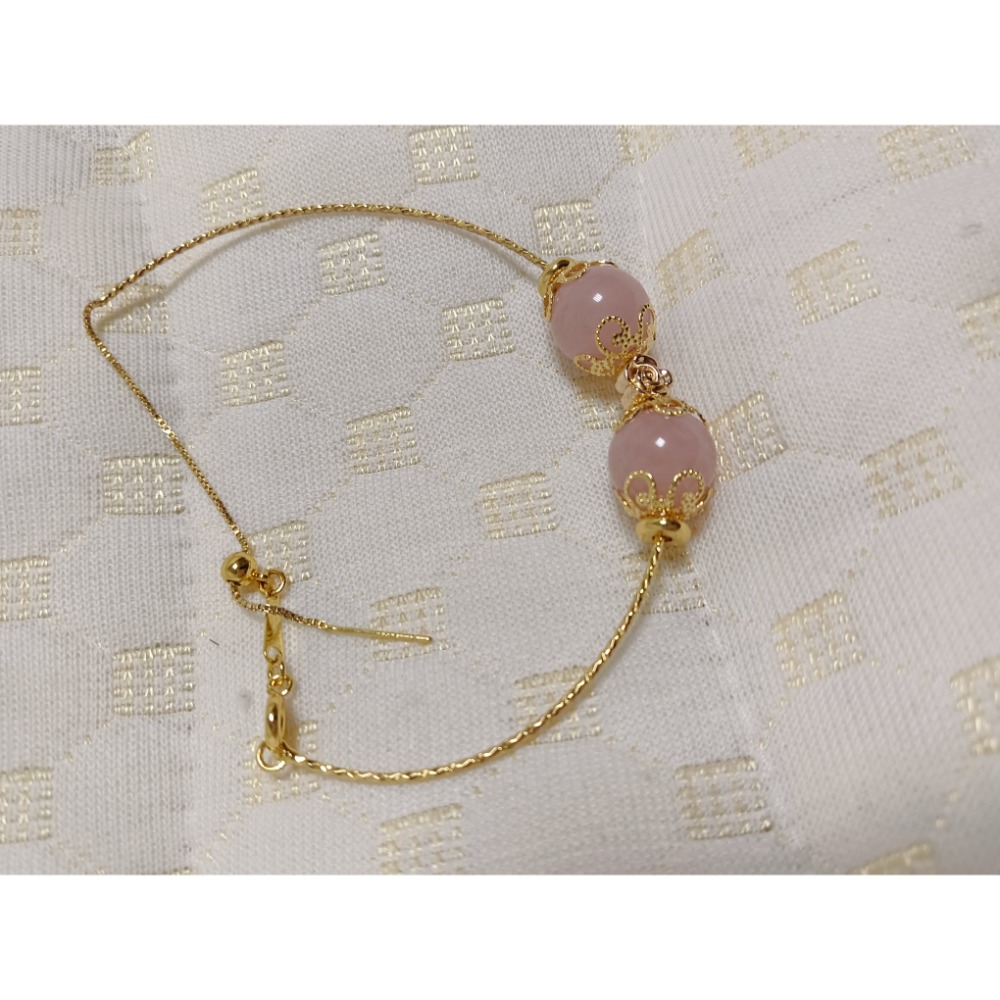 10mm粉晶造型手鏈-細節圖3