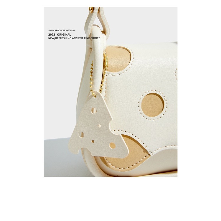 日本フェンディ小眾品牌夏季包包2022新款高級質感奶牛側背包腋下包-細節圖2