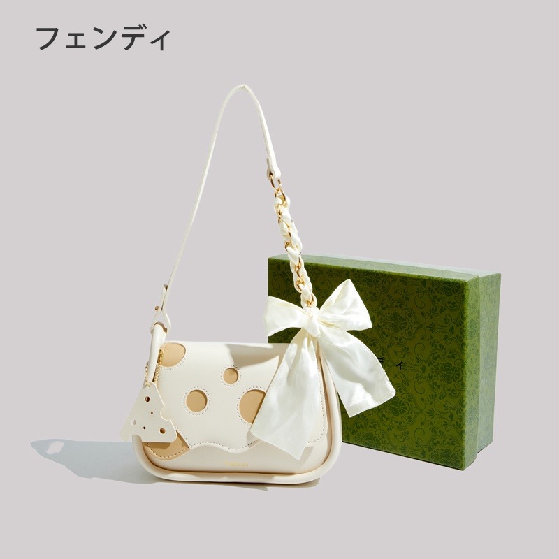 日本フェンディ小眾品牌夏季包包2022新款高級質感奶牛側背包腋下包-細節圖3