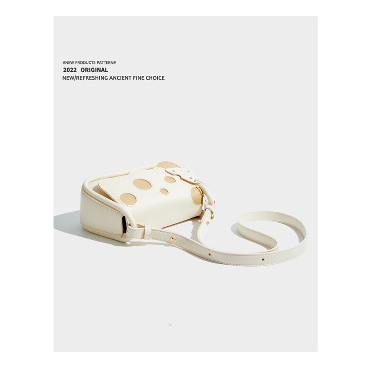 日本フェンディ小眾品牌夏季包包2022新款高級質感奶牛側背包腋下包-細節圖6