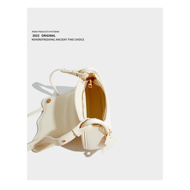 日本フェンディ小眾品牌夏季包包2022新款高級質感奶牛側背包腋下包-細節圖8