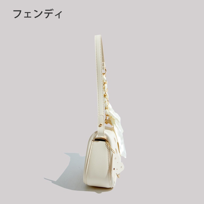 日本フェンディ小眾品牌夏季包包2022新款高級質感奶牛側背包腋下包-細節圖9