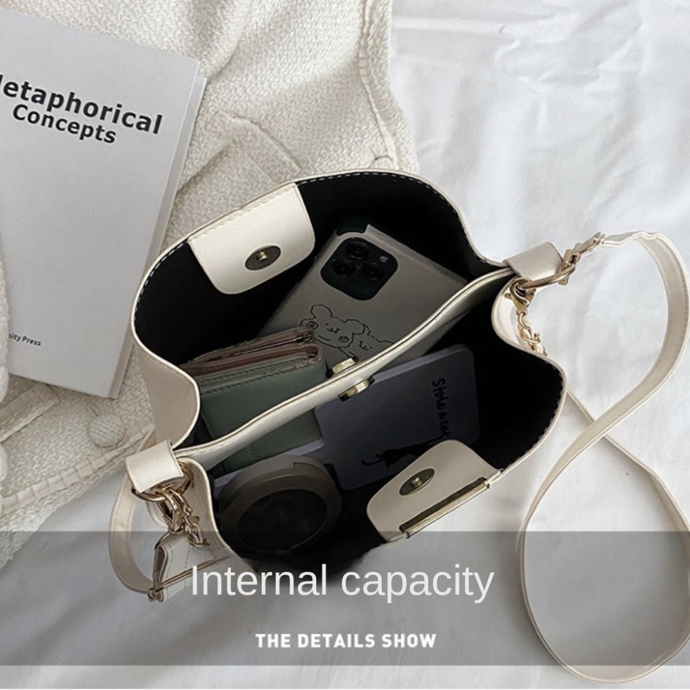 🖤現貨🖤 2022新款女手提小包包女潮復古女包春夏季洋氣石頭紋側背包斜挎水桶包女-細節圖7