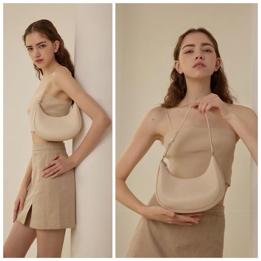 高感腋下袋半月包女士新款少數設計感包 2022 時尚秋季新月袋手提包-細節圖5